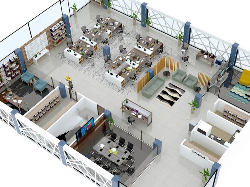 Văn phòng cho thuê hạng A – Những nguyên tắc cần biết khi bố trí văn phòng làm việc